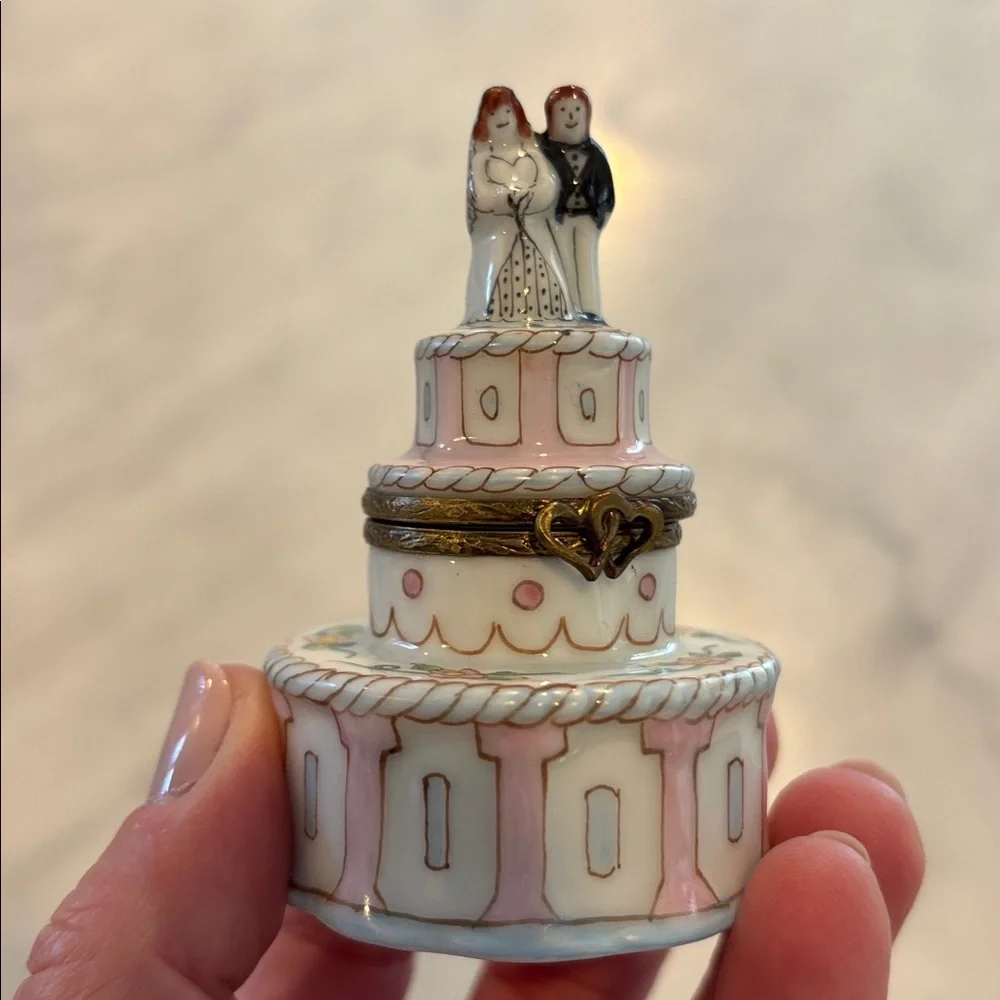 Limoges Pink and White Wedding Cake